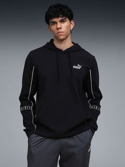 Puma - Black Solid Regular Fit Hoodie