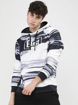 HIGHLANDER - Black Printed Regular Fit Hoodie