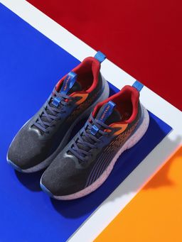 Jack & Jones - Grey Lace-Up Mesh Sneakers