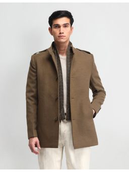 Arrow Sports - Sports Solid-Plain Khaki Full Sleeves Coat