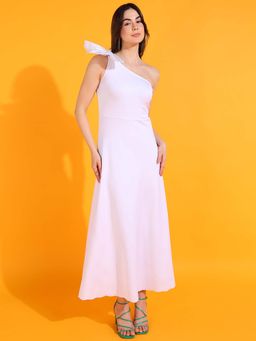 Dodo & Moa - Women Western Wear Dress White
