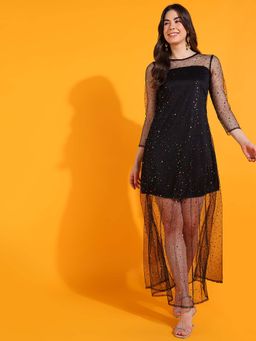 Dodo & Moa - Women Western Wear Dress Black