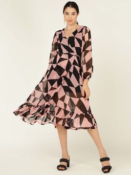 Dodo & Moa - Women Western Wear Dress Multi-Color