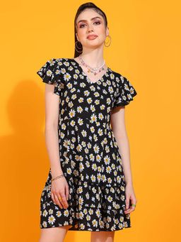 Dodo & Moa - Women Western Wear Dress Black