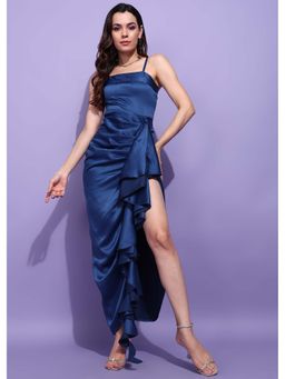 Dodo & Moa - Women Western Wear Dress Blue