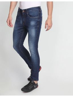 U.S. Polo Assn. Denim Co. - Blue Henry Cropped Fit Stone Wash Jeans