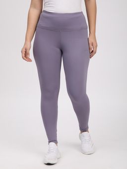 R&B - Purple Solid Skinny Women Leggings