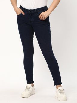R&B - Blue Dyed/Washed Skinny Women Jeans