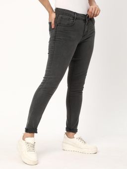 R&B - Grey Dyed/Washed Skinny Women Jeans