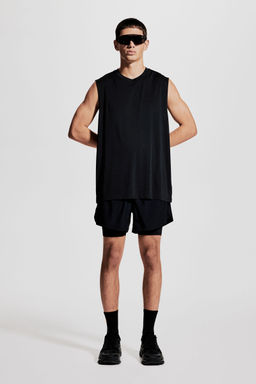 H&M MOVE - Regular Fit Sports Vest Top With Dry move Black