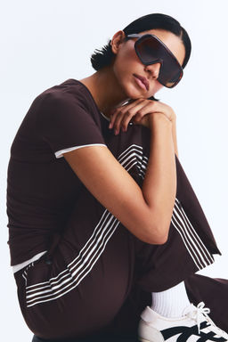 H&M MOVE - Sports Top With Dry move Brown
