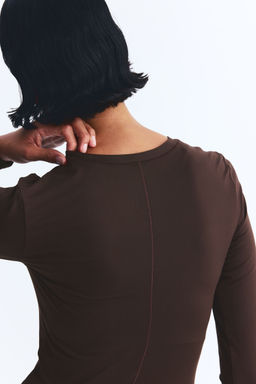 H&M MOVE - Sports Top With Dry move Brown