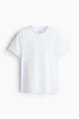 H&M MOVE - Regular Fit Sports Top With Dry move White