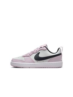Nike - Court Borough Low 2 Big Kid Pink Basketball Shoes