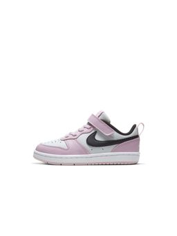 Nike - Court Borough Low 2 Little Kid Pink Basketball Shoes