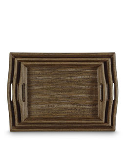 Freelance - PVC Trinity , Bed Breakfast Serving Tray (set of 3), with Handles, Rectangle