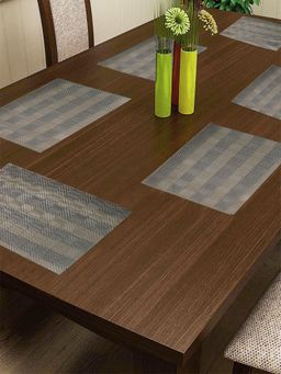 BIANCA - Pvc Placemat for Dining Pack of 6 (Bellevue) Abstract Multi-Color 6 Seater