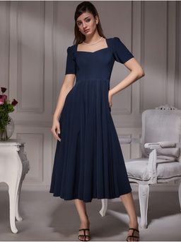 Torsha - Vintage Blue Midi Dress