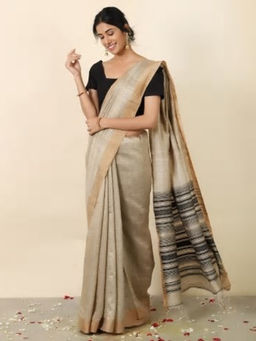Fabindia - Silk Matka Woven Sari