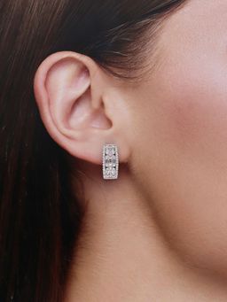Kai Jewel - Diamond Crust Silver Drop Earrings