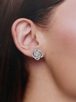 Kai Jewel - Royal Knot Statement Silver Earrings