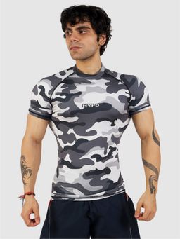 HYPD - Armory Men Body Fit Compression Half Sleeve Sports and Gym Mulit-Color T-Shirt