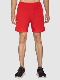 HYPD - Stealth Men Red Mid Rise Training Shorts