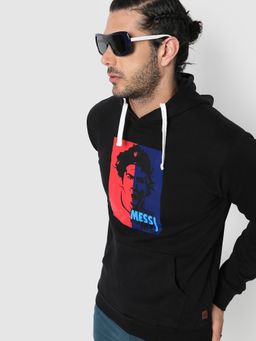 Campus Sutra - Men Graphic Print Hooded Sweatshirt
