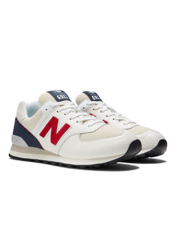 New Balance - Men Off White Casual Sneakers