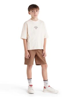 RARE ONES - Brown Regular Fit Shorts