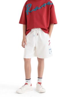 RARE ONES - White Regular Fit Shorts