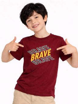 Purple United Kids - T-Shirt-Red with Soft Cotton for Everyday Casual Wear