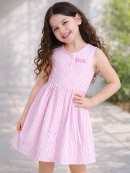 Purple United Kids - Dress-Pink with Sleeveless Design for Summer Comfort