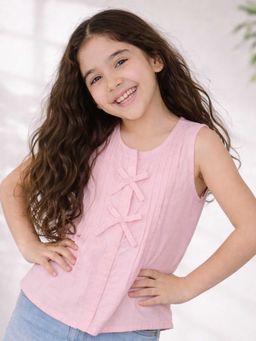 Purple United Kids - Top-Light Pink Cotton for Casual Summer Styling