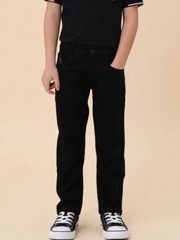 U.S. POLO ASSN. - Black Mid Rise Relaxed Fit Jeans