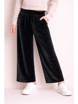 CHERRY CRUMBLE BY NITT HYMAN - Black Plain Regular Pant