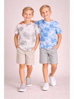 CHERRY CRUMBLE BY NITT HYMAN - Blue Round Neck T-Shirt (Pack of 2)
