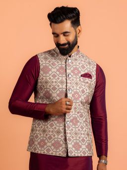 KISAH - Men Grey Nehru Jacket