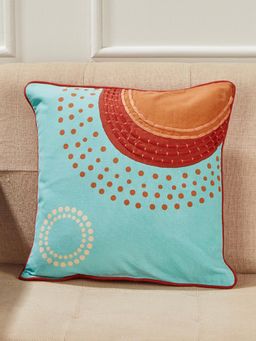 Fabindia - Blue Natkhat Cotton Printed Cushion Cover (16x16)