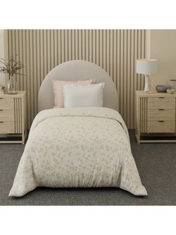 Boutique Living - Cottage Garden Cotton White Floral Reversible Comforter