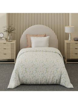 Boutique Living - Cottage Garden Cotton White Floral Reversible Comforter