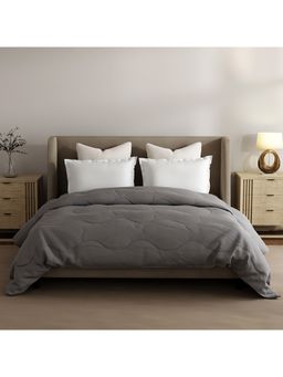 Boutique Living - Zen Living TENCEL Dark Grey Solid Comforter (Double)