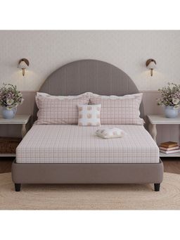 Boutique Living - Royal Essence Nature Poetry Cotton White Floral Bedsheet Set (King)