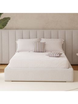 Boutique Living - Royal Essence Holara Cotton Cream Geometrical Bedsheet Set (King)