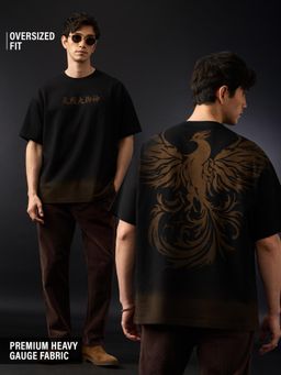 The Souled Store - Mens Oversized Phoenix Oversized T-Shirt