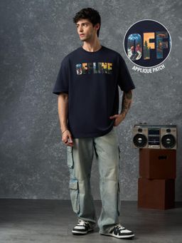 The Souled Store - Mens Oversized Offline Oversized T-Shirt
