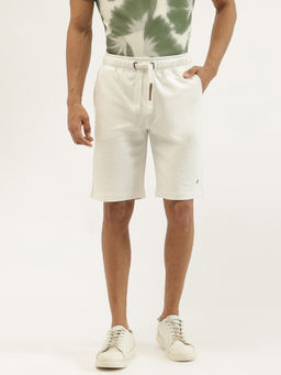 United Colors of Benetton - Men Solid Regular Fit Shorts Beige