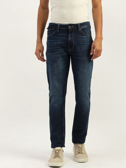 United Colors of Benetton - Men Solid Slim Fit Jeans Navy Blue
