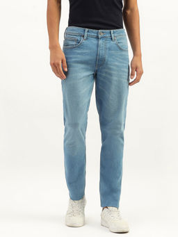 United Colors of Benetton - Men Solid Slim Fit Jeans Blue