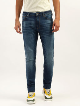 United Colors of Benetton - Men Solid Slim Fit Jeans Navy Blue